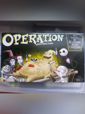 Disney The Nightmare Before Christmas Operation Game - Black & Yellow Box Art